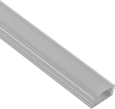Produktbild von A17 LED Aluprofil Silber 2m Abdeckung opal