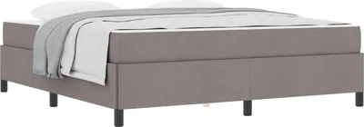 Zdjęcie produktu dla Łóżko sprężynowe Ciemnoszary 180 x 200 cm tkanina