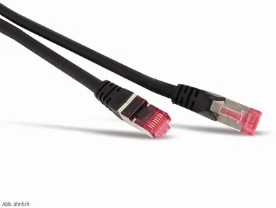 Produktbild von Patchkabel cat6A S/FTP PIMF Halogenfrei sw 7,5m