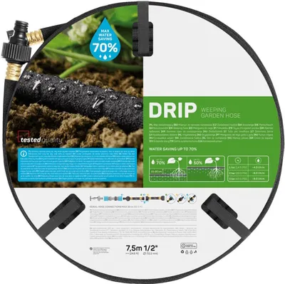 Produktbild von Perlschlauch Tropfschlauch Gartenschlauch Bewässerungsschlauch 7,5 m 1/2"
