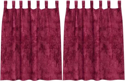 Produktbild von vidaXL Samtvorhänge 2 stk. Weinrot 140 x 140 cm Samt