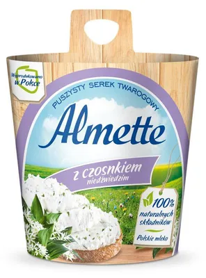 Zdjęcie produktu dla Almette z czosnkiem niedźwiedzim 150 g