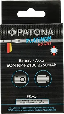 Produktbild von PATONA Platinum Akku USB-C Input für Sony NP-FZ100