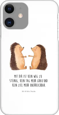 Produktbild von Mr. & Mrs. Panda Iphone 11 Handyhülle Igel Liebe - Weiß - Geschenk, Hülle, Hochzeit, Freundin, Hochzeitstag, Handy Schutzhülle, Handycover, Cover