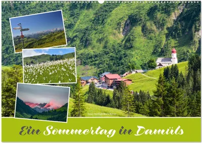 Produktbild von Ein Sommertag in Damüls (Wandkalender 2025 DIN A2 quer), CALVENDO Monatskalender