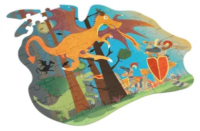 Produktbild von SCRATCH Konturpuzzle – Drache