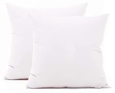 Immagine prodotto di Set di 2 federe in cotone, 40x40 cm, colore bianco, con cerniera invisibile