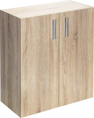 Immagine prodotto di CASARIA® Cassettiera Vela 2 Ante con Ripiani 77x60x30cm Credenze Comò Armadietto Ufficio Mobiletto