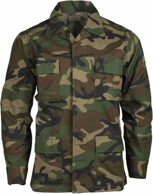 Produktbild von US BDU Feldjacke Ripstop woodland, S