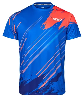 Produktbild von GEWO Santo Tischtennis Shirt royal M für Training und Wettkampf, 100 % Polyester, atmungsaktiv