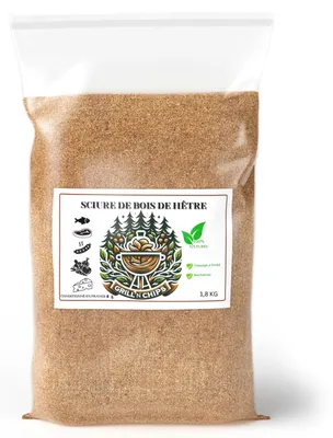 Immagine prodotto di Segatura di faggio per affumicatura, 1,5 kg, legno per affumicatura di alta qualità