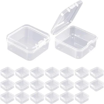 Productafbeelding van Famanu Opbergboxen set, 20 stuks - 4,5 x 4,5 x 2 cm, transparant