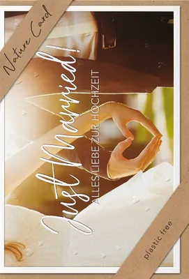 Produktbild von Hochzeit – Nature Cards – unverpackt - Glückwunschkarte im
