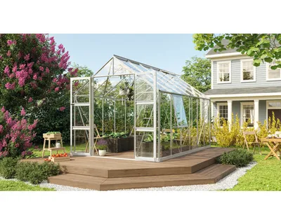 Produktbild von Vitavia Gewächshaus "Olymp 9900" aluminium 9,9 m² 3 mm ESG