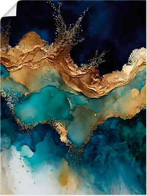 Produktbild von ARTland Poster Marmor Meer Größe: 60x80 cm