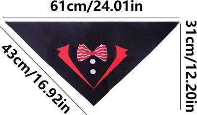 Obrázek produktu pro INF Červený a bílý motýlek pro mazlíčky - elegantní doplněk pro psy a kočky