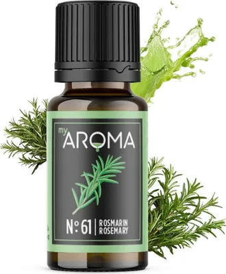 Produktbild von myAROMA Flavour Drops – Rosmarin 10ml, zuckerfreie und kalorienfreie Aromatropfen, vegan, ohne künstliche Farbstoffe für Kochen, Backen und Getränke