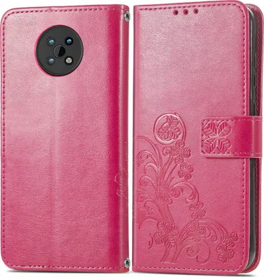 Produktbild von Mobigear Clover  Nokia G50 Hülle Klapphülle Geldbörse - Pink