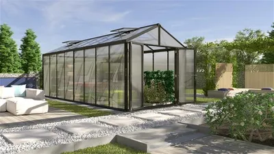 Obrázek produktu pro Vitavia "Zeus Comfort 15700" skleník černý 15,7 m² 16 mm HKP
