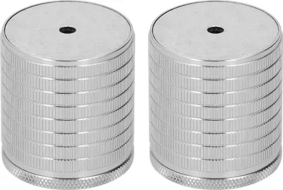 Produktbild von 2 Stück Tischbeinerhöhungen, Sofa- und Stuhlfüße, 43šC75 mm höhenverstellbar, Space Grau