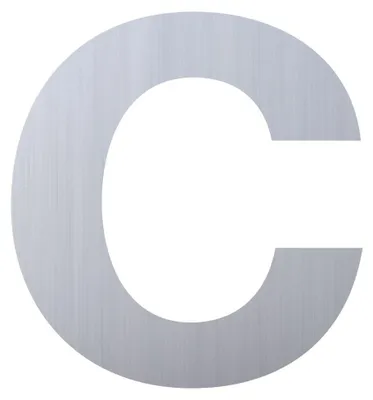 Produktbild von Hausnummer ''c'' Edelstahl