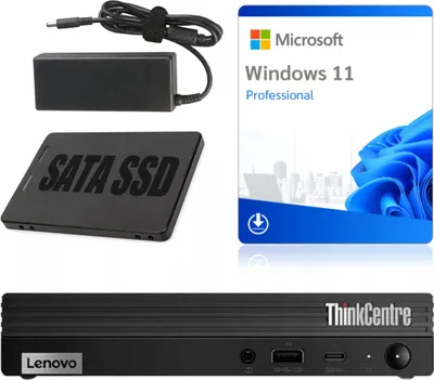 Image de Ordinateur PC Lenovo ThinkCentre M70q Gen 2 Tiny | Intel Pentium Gold G6405T | 16 Go DDR4 | 512 Go SSD | Win11  | Grade A