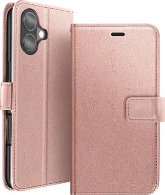 Immagine prodotto di Mayaxess, custodia a portafoglio per iPhone 17 con cinturino e supporto, rosa