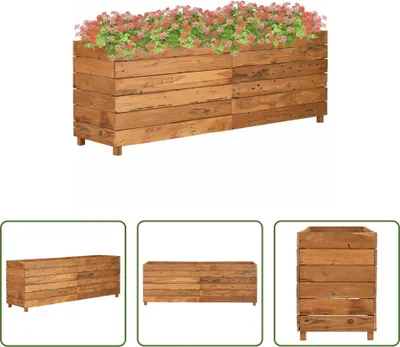 Immagine prodotto di The Living Store Letto rialzato 150x40x55 cm in teak massiccio e acciaio