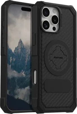Zdjęcie produktu dla Etui na telefon iPhone 16 Pro Max, Rokform Rugged, czarne
