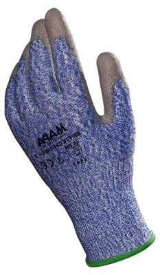 Produktbild von MAPA Professional KRYTECH 586 – Polyurethan-Handschuhe mit hoher Schnittfestigkeit, mechanischem Schutz, Einsatz in verschiedenen Industrien, blau, Größe 8 (1 Paar)