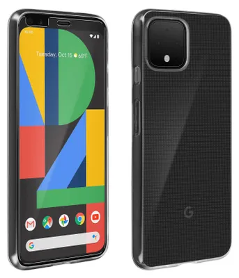 Produktbild von Avizar, 360° Schutz-Set: Hülle und Displayschutzfolie für Google Pixel 4, Transparent