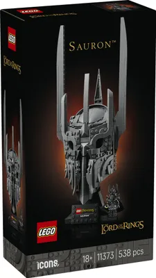 Produktbild von LEGO Icons Der Herr der Ringe: Saurons Helm - Modellbau für Erwachsene zum Ausstellen - inkl. dem Einen Ring & einer Sammler Minifigur - DIY Geschenkidee für Filmfans - 11373