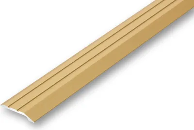 Produktbild von (10,53EUR/m) Ausgleichsprofil für geringe Höhenunterschiede 30 x 1500 mm goldfarben selbstklebend