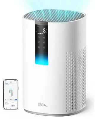 Imagen del producto de Purificador de aire ionizador - DREO - Macro AP605S - Capacidad de purificación de hasta 73 m²/h - Muy silencioso - Temporizador - Bloqueo para niños