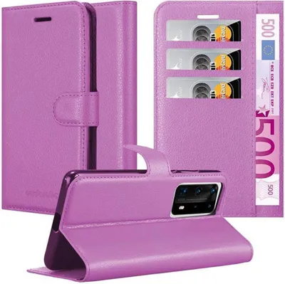 Produktbild von Cadorabo Hülle für Huawei P40 PRO / P40 PRO+ Schutz Hülle in Lila Handyhülle Etui Case Cover Magnetverschluss