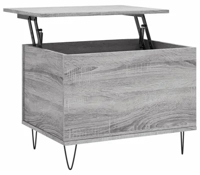 Productafbeelding van Verstelbare Salontafel met Opbergvak en Metalen Poten