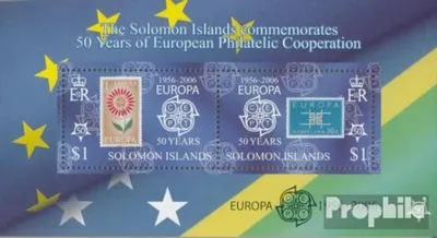 Produktbild von Briefmarken Salomoninseln 2005 Mi Block84 postfrisch 50 Jahre Europamarken