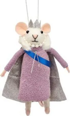 Image de Reine des souris Pendentif de Noël en feutre - Sass & Belle