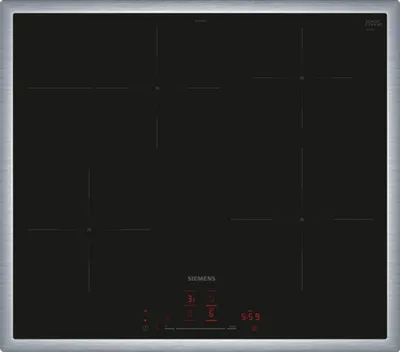 Immagine prodotto di Siemens iQ300, Piano cottura a induzione, 60 cm, Nero, Con cornice sul piano, EH645HFB1E