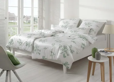 Produktbild von ELEGANTE Bettwäschegarnitur 80/80 135/200 Lovely Farbe minze