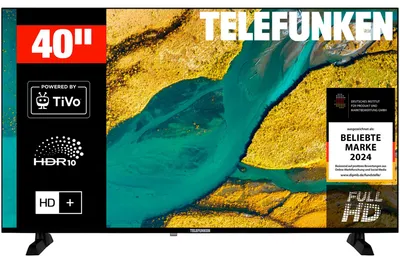 Zdjęcie produktu dla Telewizor Telefunken XF40TP900S 40 cali, Smart TV z technologią TiVo, Full HD, HDR, telewizja HD+, 6 miesięcy (2026)