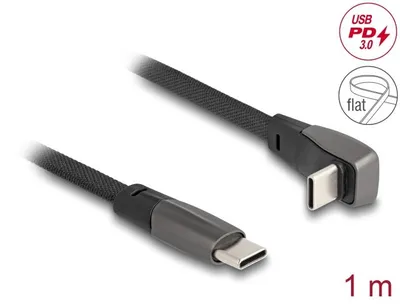 Immagine prodotto di DELOCK USB 2.0 Kabel USB Type-C St > Type-C St gewinkelt 1m