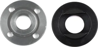 Produktbild von Trade-Shop 22,23mm Flansch Aufnahme mit Stegen + Stirnlochschraube M14 Gewinde kompatibel mit DeWalt Bosch Flex Winkelschleifer / Ersatzteil