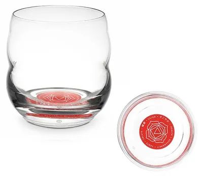 Produktbild von Trinkglas Mythos Chakra Wurzel/Affirmation Gesundheit 0,25l - bleifreies Glas