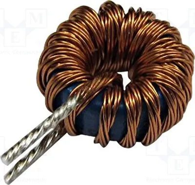 Produktbild von 1x Drossel: Draht THT 22uH 16,6mΩ DTMSS-16/0.022/8.0-V Ringdrosseln 8A
