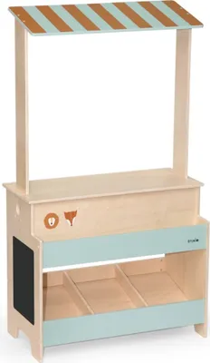 Produktbild von Trixie Holzspielzeug Marktstand - bunter Spielstand für Kinder