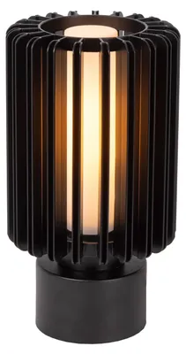 Zdjęcie produktu dla Lucide LAMBRES - Lampa stołowa - średnica 15 cm - 1 x E27 - Czarna