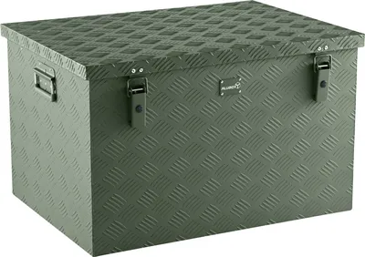 Produktbild von Alubox aus Riffelblech: Perfekte Lösung für Werkzeuge, Gartengeräte, Campingausrüstung und mehr – Robust, Leicht und Stabil