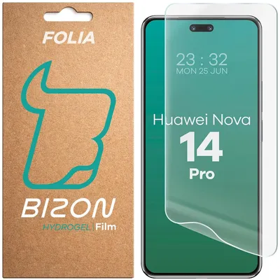 Produktbild von Hydrogel Folie für den Bildschirm für Huawei nova 14 Pro, Bizon Film Hydrogel Front, 1 Stück