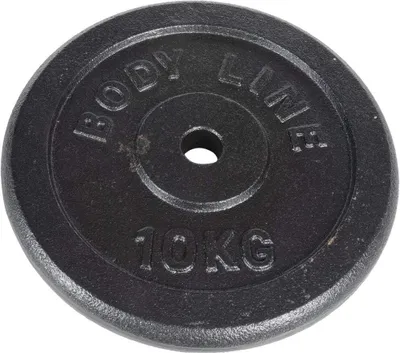Produktbild von 10 kg Gusseisen Gewichtsscheibe für Gewichtstraining - Ø 25 mm - Ideal für das Fitnessstudio und Home-Workouts